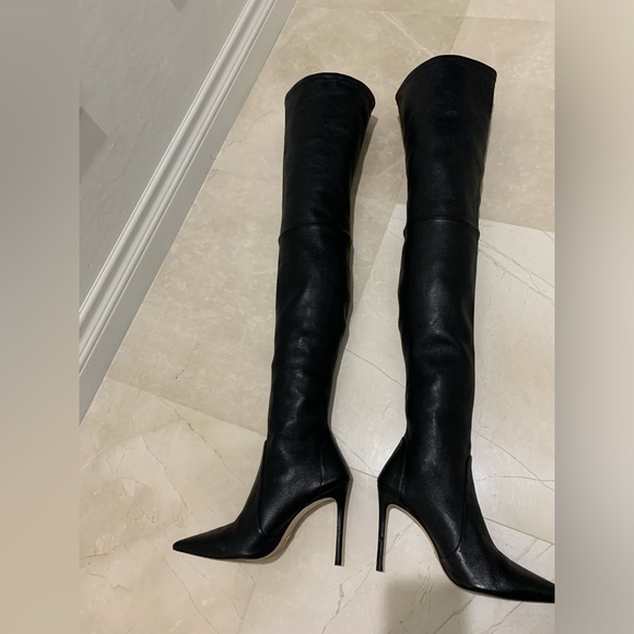 Stuart Weitzman Ultrastuart 100 Stretch Pointed Toe Over the Knee Boot Size 8 - Picture 11 of 16
